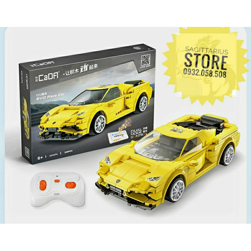 Đồ Chơi non-Lego Cada Lắp Ráp Các Mẫu Siêu Xe Mini - Có Động Cơ Cho Bé 6+