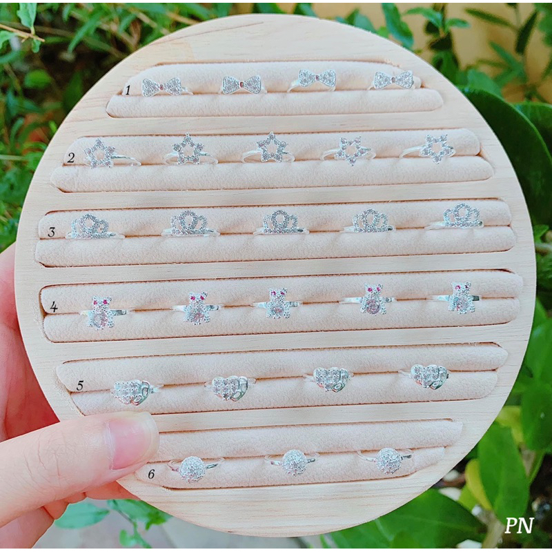 (RẺ VÔ ĐỊCH)Nhẫn bạc 925 xinh xắn cho các bé gái _ Hoa Tuti.store