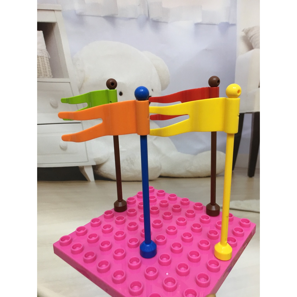 Chi tiết lắp ghép hàng rào, lá cờ , bông hoa - Vinakidstoys