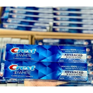 🌻🆕 Kem đánh răng Crest 3D White Advanced Whitening 147g 🌼