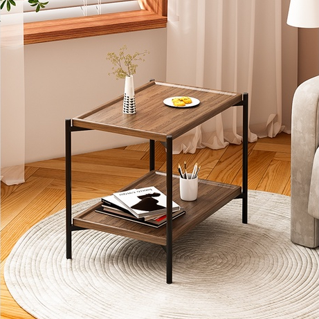 Bàn trà 2 tầng, bàn cafe phù hợp để sofa kệ phụ thông minh - GM79