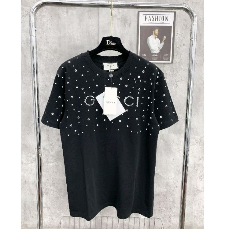 Áo thun cotton 2C thêm hoạ tiết chấm bi siêu xinh,9916
