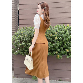[TTS01]Váy công sở kèm nơ thắt vai