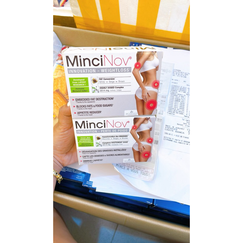 Minci Nov giảm cân bắp ,đùi,giảm mỡ 60 viên Pháp