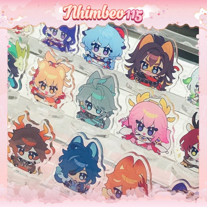 Mô hình/Standee Genshin Impact động vật mũm mĩm (31 mẫu)
