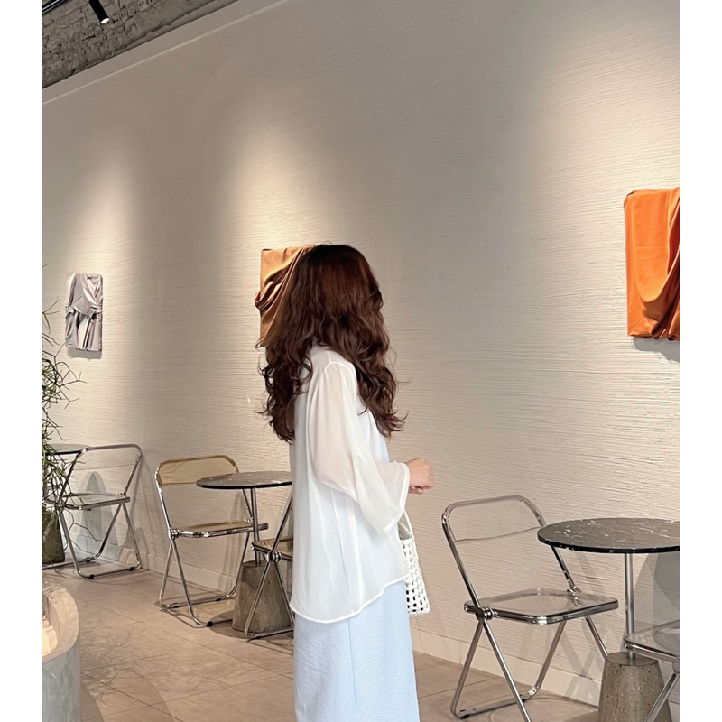 Jane dress - đầm xốp cộc tay dáng suông thiết kế Ma Vie