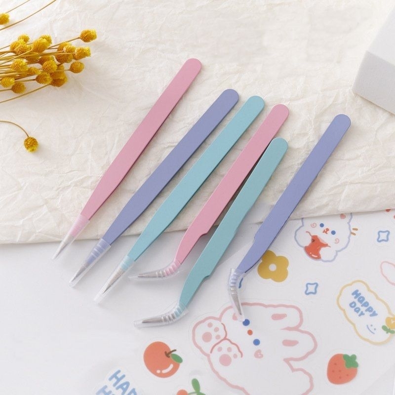 Nhíp gắp sticker cute màu pastel xinh xắn dụng cụ hỗ trợ trang trí hình dán trên sổ tay, abum