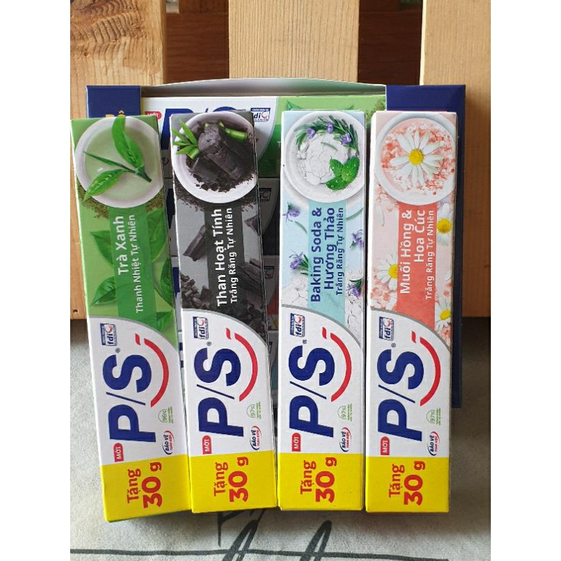 Set 4 hộp kem đánh răng P/S 30gr