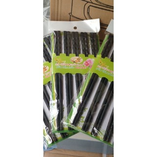 [ VỈ 10 ĐÔI] Đũa Nhựa phíp đen Melamine
