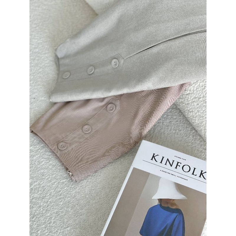 CASON - Váy Midi Ly Nẹp Nút