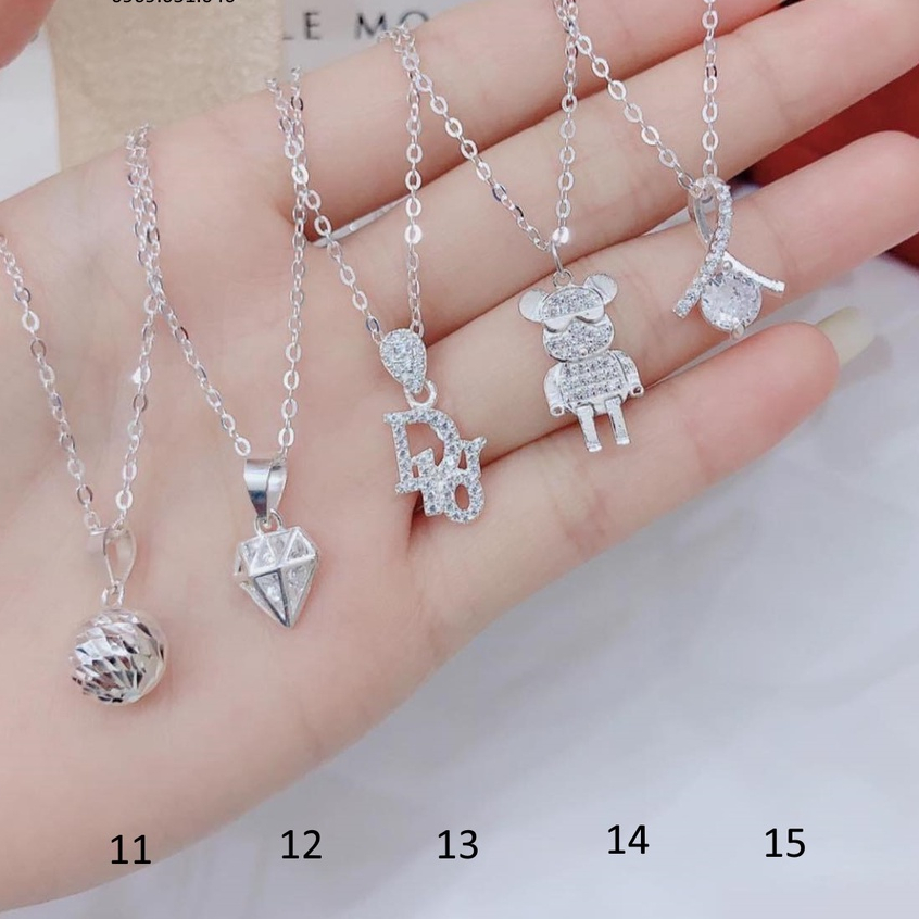 xả kho dây chuyền , giá rẻ , bạc 925 sáng đẹp , lấp lánh