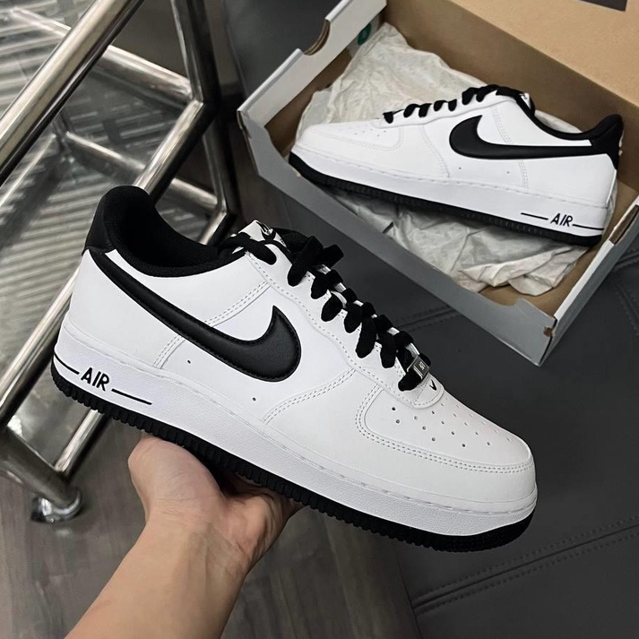 Giày _Nike Air Force 1, giày AF1 trắng đế đen Air bản cao cấp full box bill phụ kiện