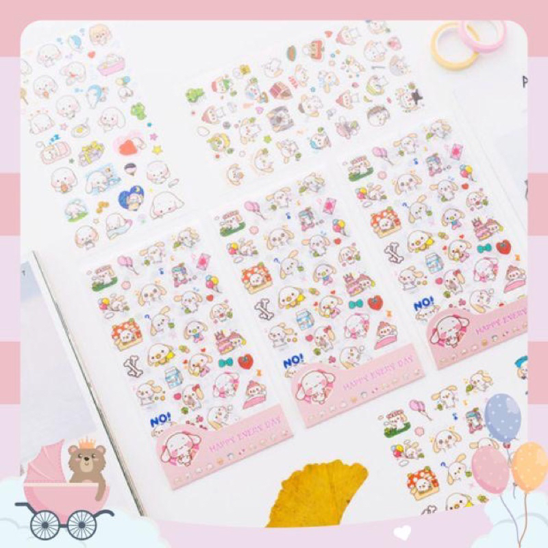 Set gồm 6 tấm sticker