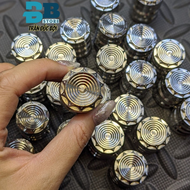 Chụp giò đạp  inox 304 mẫu Thái viền sao cao cấp dành cho mọi xe