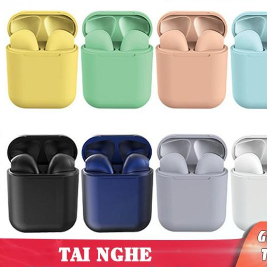 Tai nghe bluetooth không dây ip i12 tws v5.0 cảm ứng âm thanh HIFI micro đàm thoại Hot