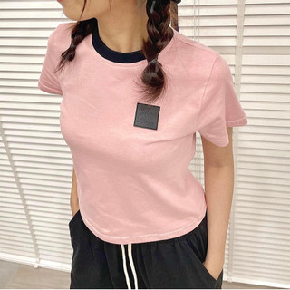 Áo thun ngắn cổ viền YELLOW FLICKER basic freesize
