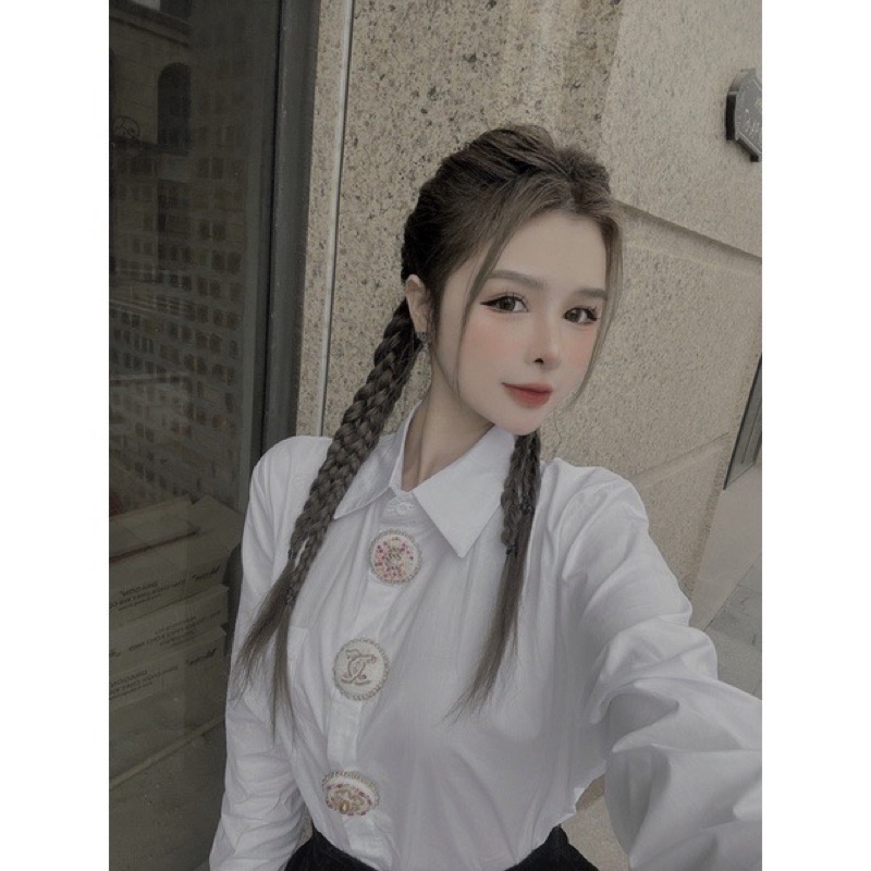 Sơ mi cổ đức khuy đồng