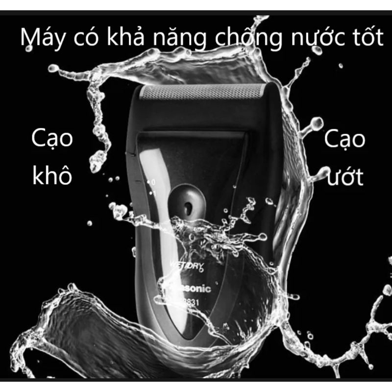💎 Máy cạo râu cạo khô Panasonic ES 3831 màu đen sang trọng