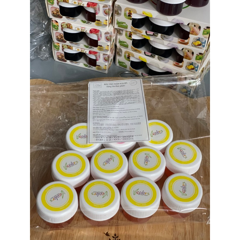 MÀU THỰC PHẨM VCOLORS LẺ TỪNG MÀU