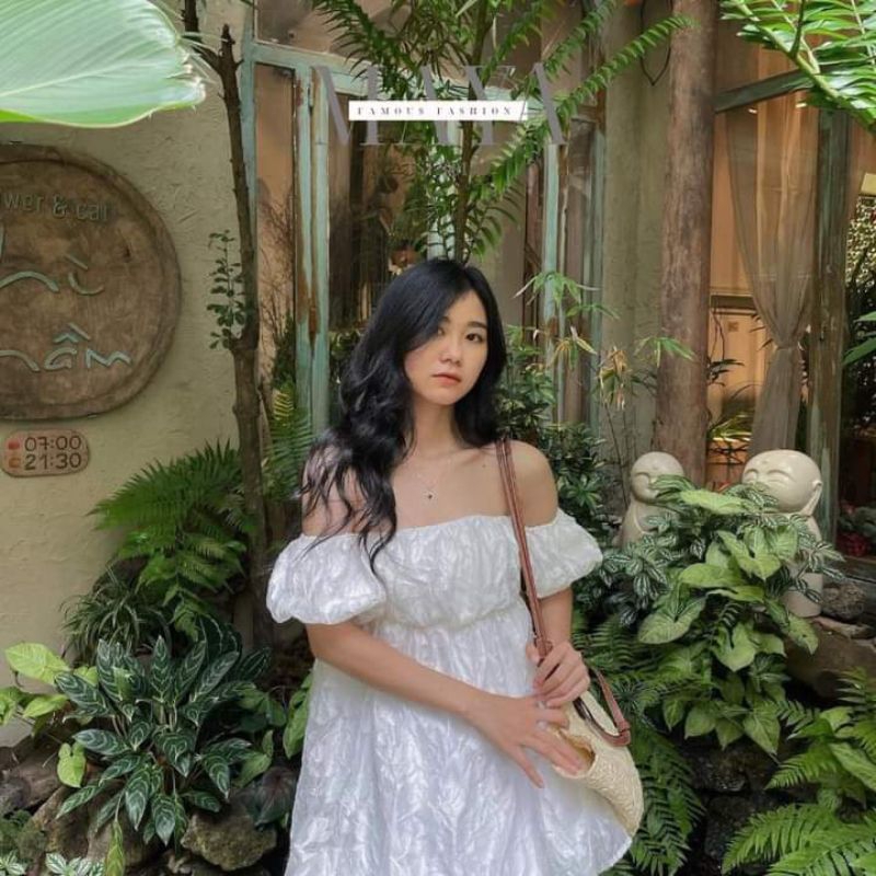 💢Áo trễ vai tơ hoa tay bồng bánh bèo 🌸🌸