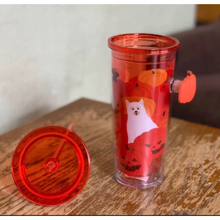 [STARBUCKS VN] - LY NHỰA HALLOWEEN 22 PLASTIC PUMPKIN PATCH POP HANDLE COLD CUP 16oz