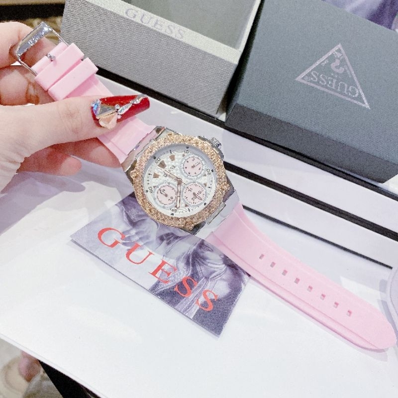 Đồng hồ đeo tay nữ, đồng hồ nữ chính hãng Guess full box thẻ quốc tế túi xách hãng, mặt tròn 39mm siêu đẳng cấp cho nữ