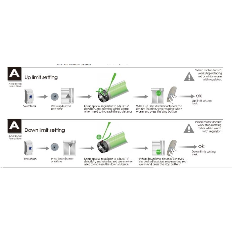 Mặt công tắc khiển động cơ rèm Dooya 4 dây DC227A và DC228A  kích thước 86x86 mm