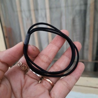 Túi 10 thun cột tóc đen 3 vòng