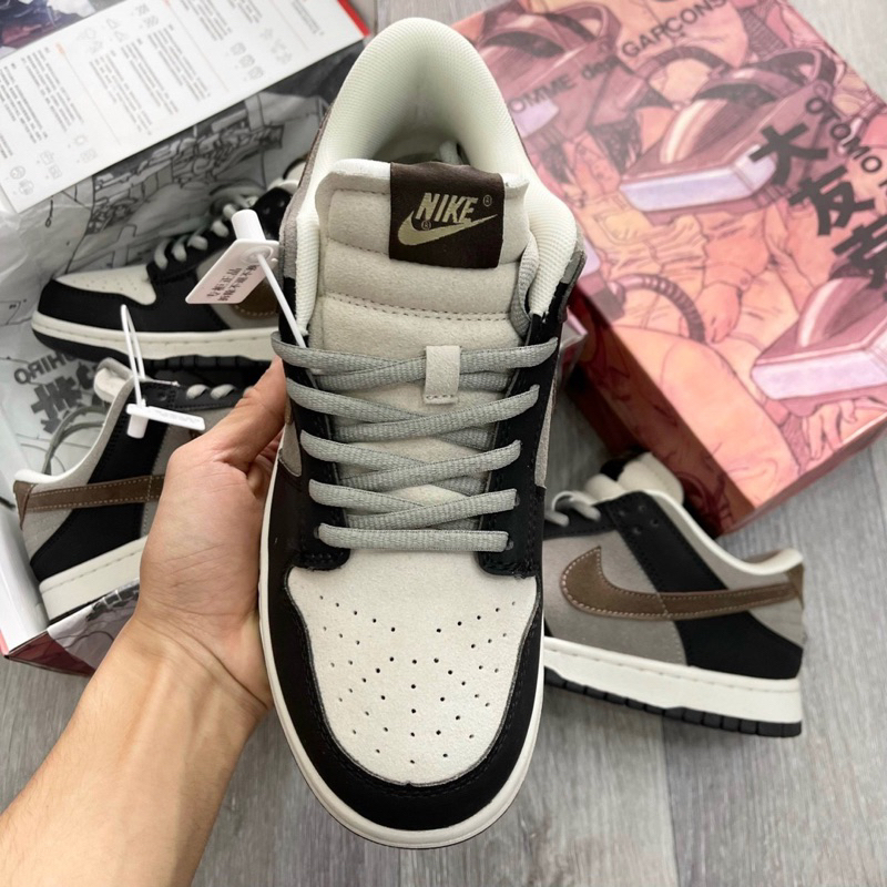 GIÀY THỂ THAO SB DUCK OTOMO NÂU CAFE SC , GIẦY SNEAKER NAM NỮ TRẮNG SỮA VỆT XÁM NÂU DA LỘN HOT