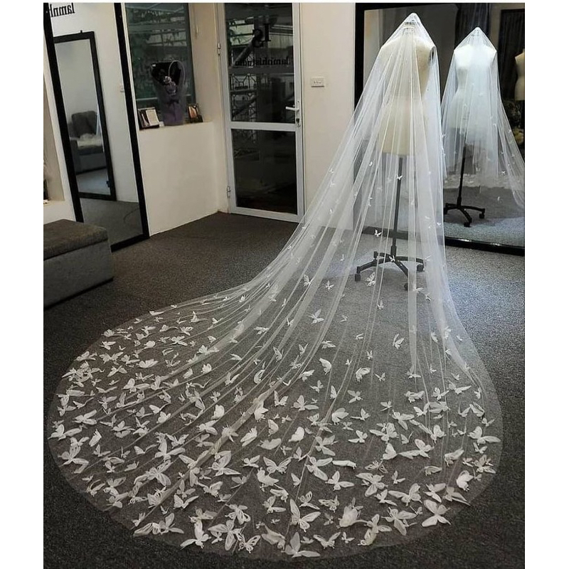 Voan đính ren dài 3m