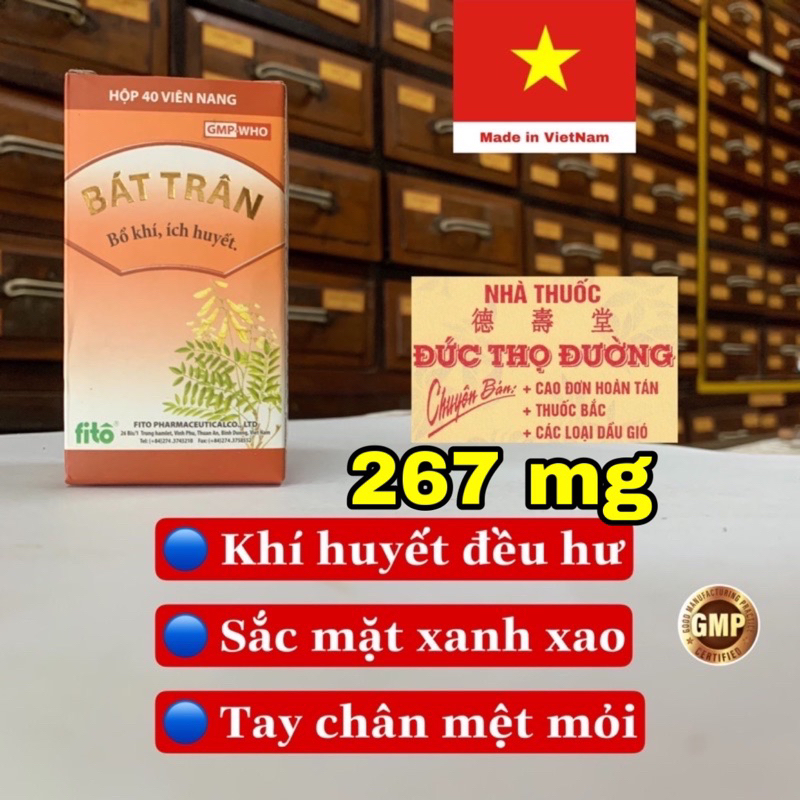 Bát Trân fito - Bổ khí, ích huyết, chán ăn mệt mỏi, kinh nguyệt quá nhiều