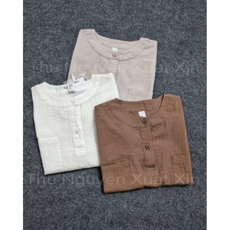 Áo sơ mi đũi bé trai