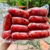 Lạp xưởng trứng muối siêu nạc  không trộn thịt gà và thịt cá sấu