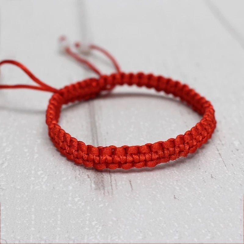 VÒNG TAY CHỈ ĐỎ MAY MẮN, VÒNG ĐAN DÂY HANDMADE