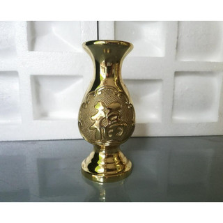 Bình bông bé chân cao 15,5cm bằng đồng