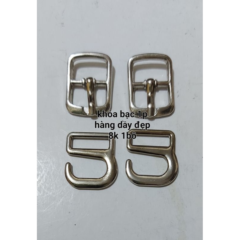 Bộ khóa hậu giày trơn có hai màu vàng & bạc