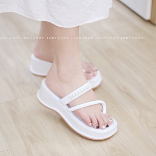 Dép nữ đế xuồng quai kẹp xỏ ngón đế bánh mì cao 6cm QCCC