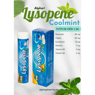 TUÝP 20 VIÊN NGẬM LYSOPENE COOLMINT TINH CHẤT BẠC HÀ