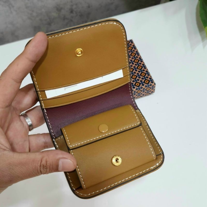 T0RY BURCH - NEW ✨Ví T Monogram Jacquard siêu đẹp