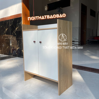 Tủ giày gỗ tủ gỗ đựng giày dép cánh cửa trắng kệ giày gỗ mdf hiện đại - tg11