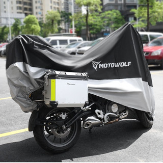 Bạt phủ xe máy MOTOWOLF chính hãng - Áo Trùm Xe Máy Vải Dù Oxford Chống Nước, Chống Bụi Và Tia UV
