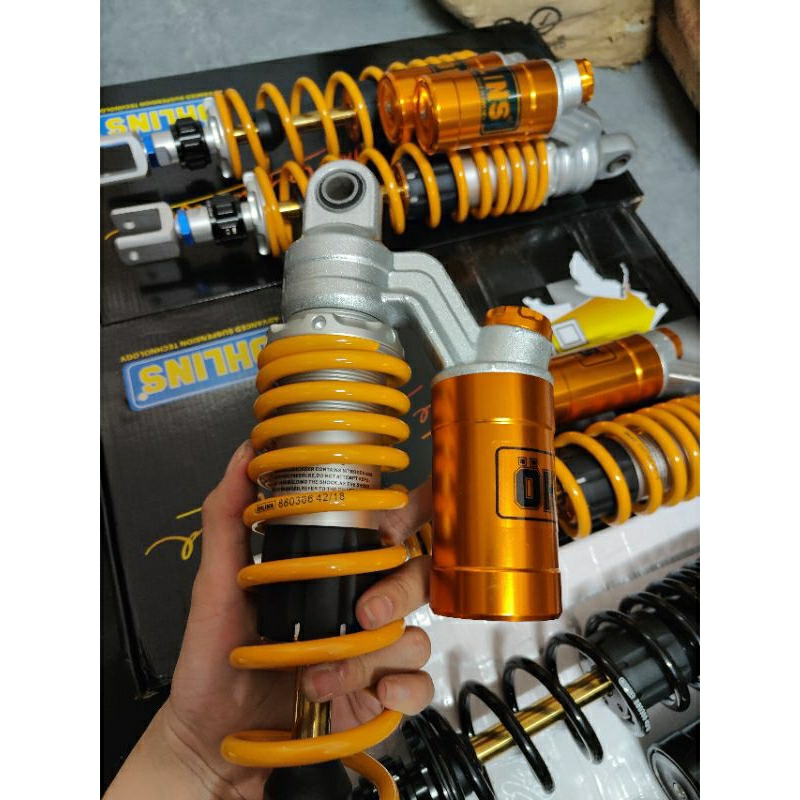 Phuộc Ohlins bình dầu tăng chỉnh thật gắn SHVN SRGT