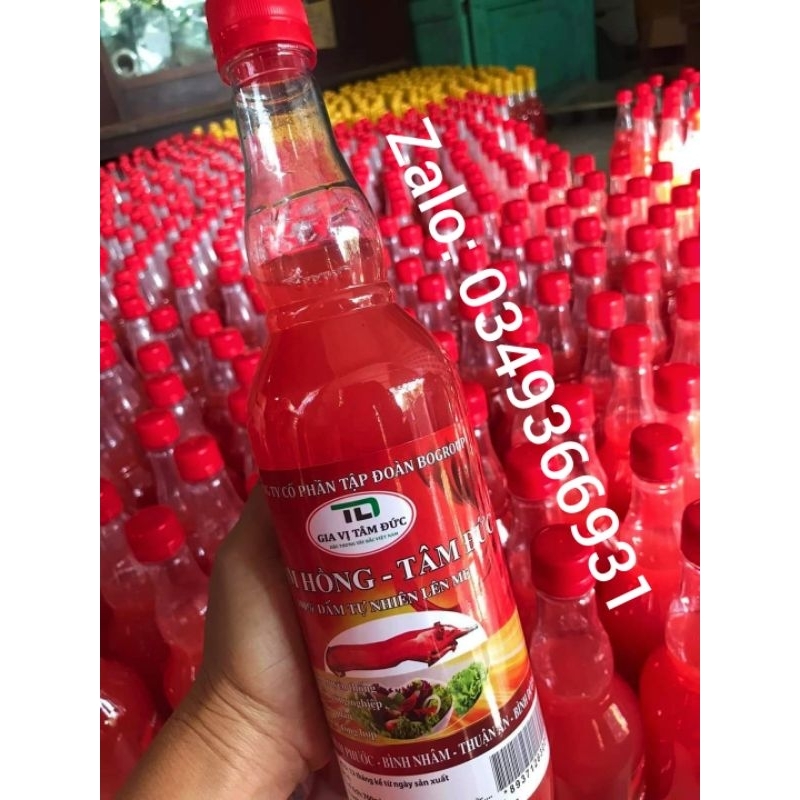 2 Chai Dấm Hồng Lên Men Tự Nhiên (700ml)