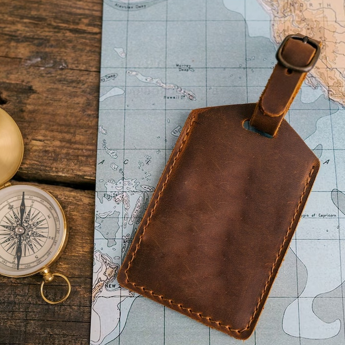 Thẻ Hành Lý, Thẻ Tên Vali, Thẻ Hành lý Da Thật, Quà Tặng Cá Nhân, Quà Tặng 8/3 Độc Đáo