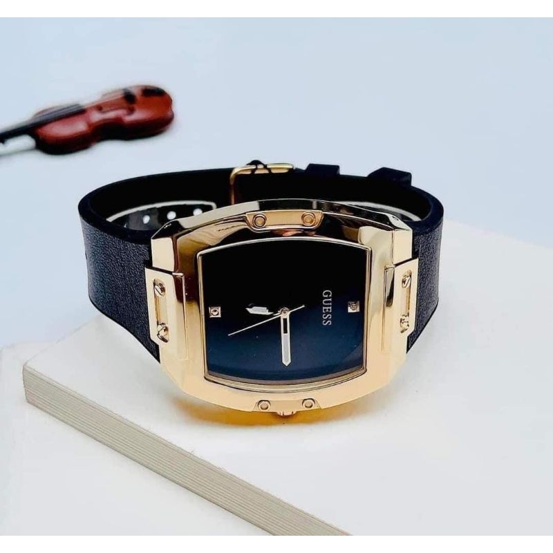 Đồng hồ đeo tay nam, đồng hồ nam chính hãng Guess full box đầy đủ túi xách, size 43mm, dây Silicon thời trang