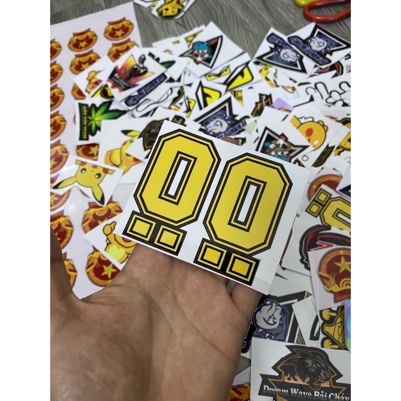 Tem Chữ O Trang Trí Nhiều Vị Trí Trên Xe Cực Chất.