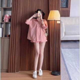 Sét bộ sơ mi đùi cá tính TL38