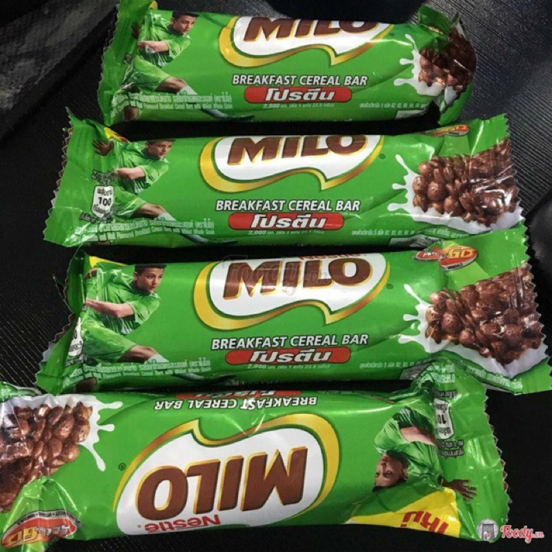 Combo 10 Thanh Bánh Ngũ cốc Nestlé MILO BAR Thanh 23.5gram bổ sung vitamin B1, B2, B3, B6