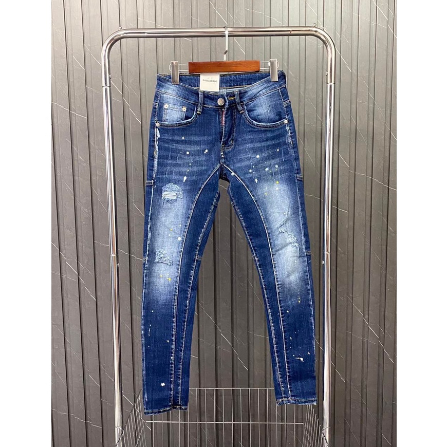 Quần Jean Xanh Vảy Sơn DSQ