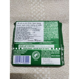 Socola Ritter Sport 100g(14 vị)